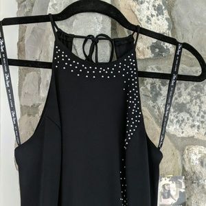 Black high neck occasion